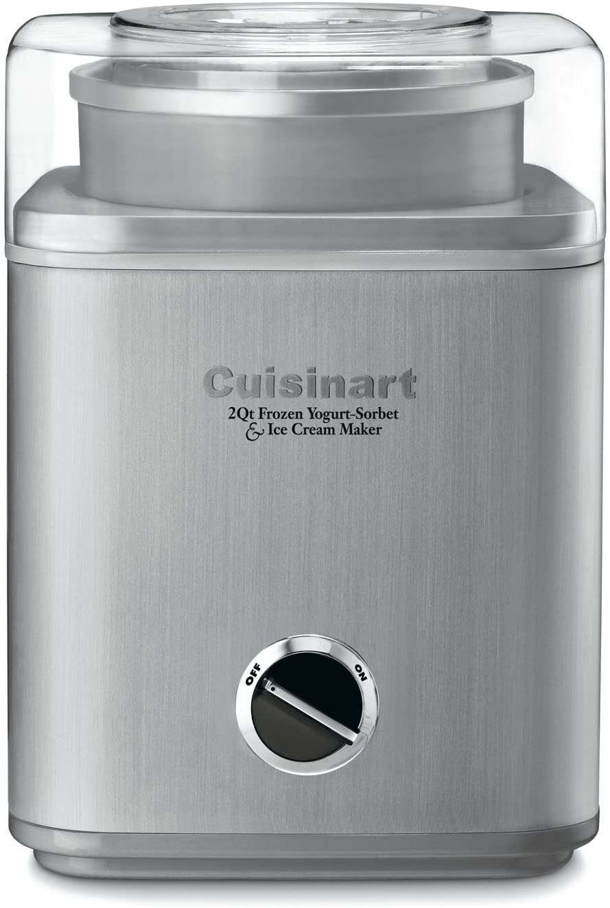 Cuisinart ICE-30BC Pure Indulgence 2-Quart Automatic Frozen Yogurt, Sorbet, and Ice Cream Maker - Silver