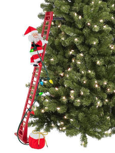 CLIMBING SANTA DECORATION