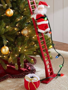 CLIMBING SANTA DECORATION