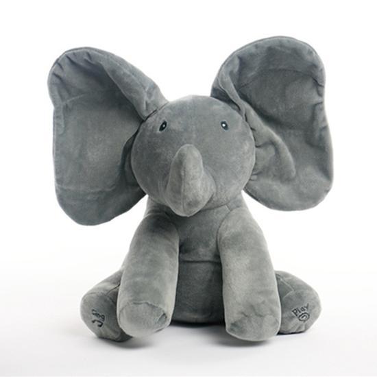 Elephant Stuffed Toys For Children Kawaii Electric Music