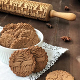 CHRISTMAS REINDEERS ROLLING PIN