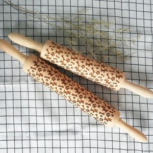 CHRISTMAS REINDEERS ROLLING PIN