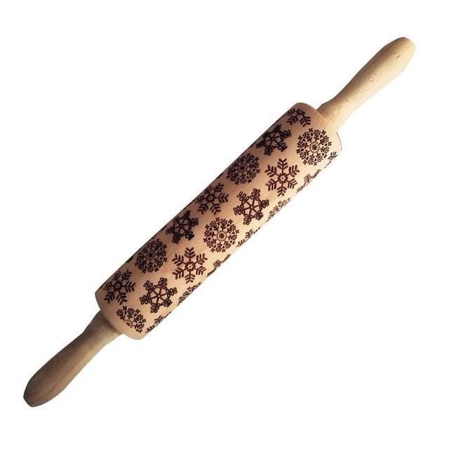 CHRISTMAS REINDEERS ROLLING PIN