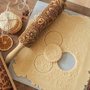 CHRISTMAS REINDEERS ROLLING PIN