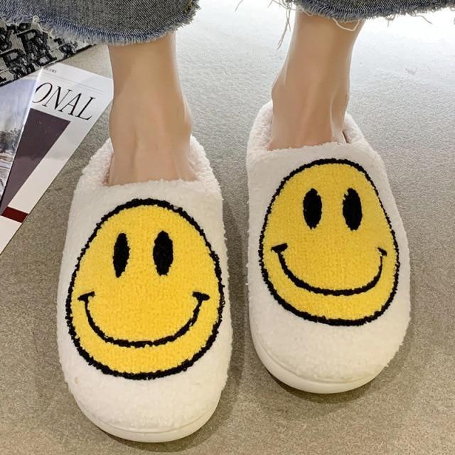 Happy Smiley Emoji Slippers