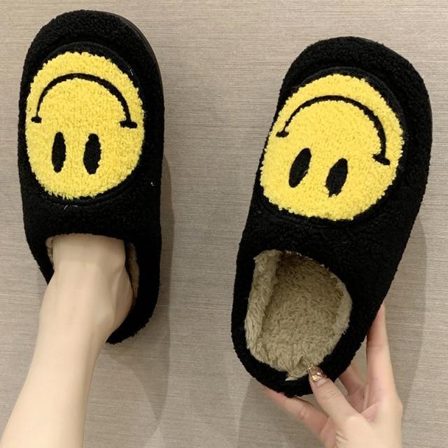 Happy Smiley Emoji Slippers