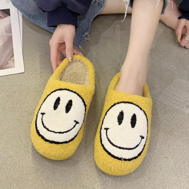 Happy Smiley Emoji Slippers